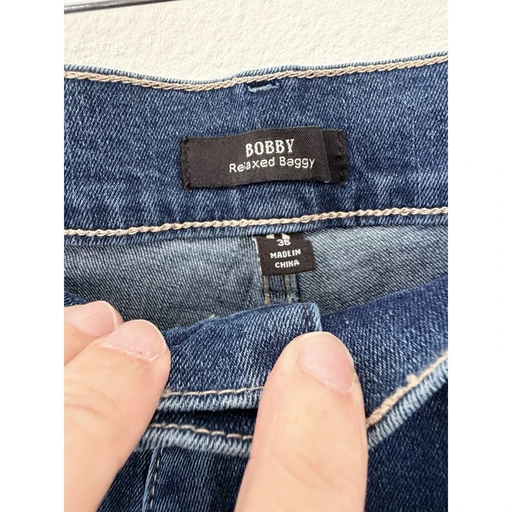 NWT True Religion Bobby Applique Baggy Fit Jeans Men Medium Blaze Wash Size 36